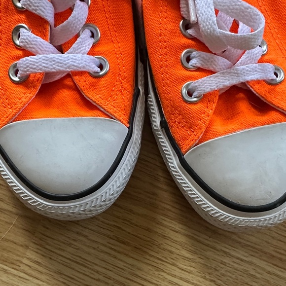Converse Vibrant Orange Canvas Shoes - Picture 2 of 5